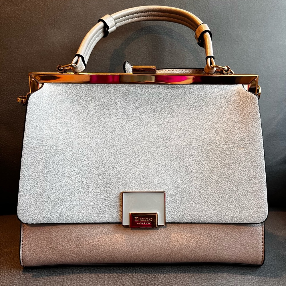 Dune London White and Tan Women's Bag